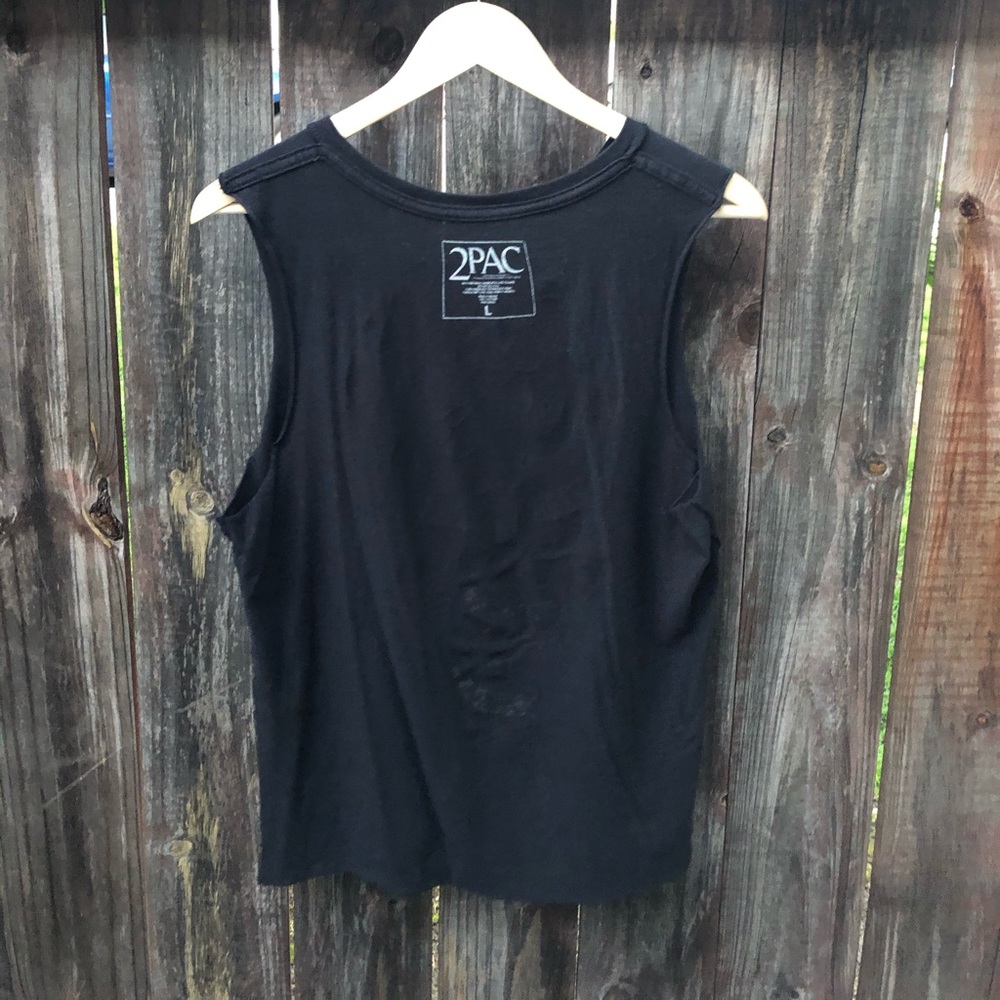 2PAC - Tupac - Black Sleeveless Shirt - Large - Picture 5 of 6